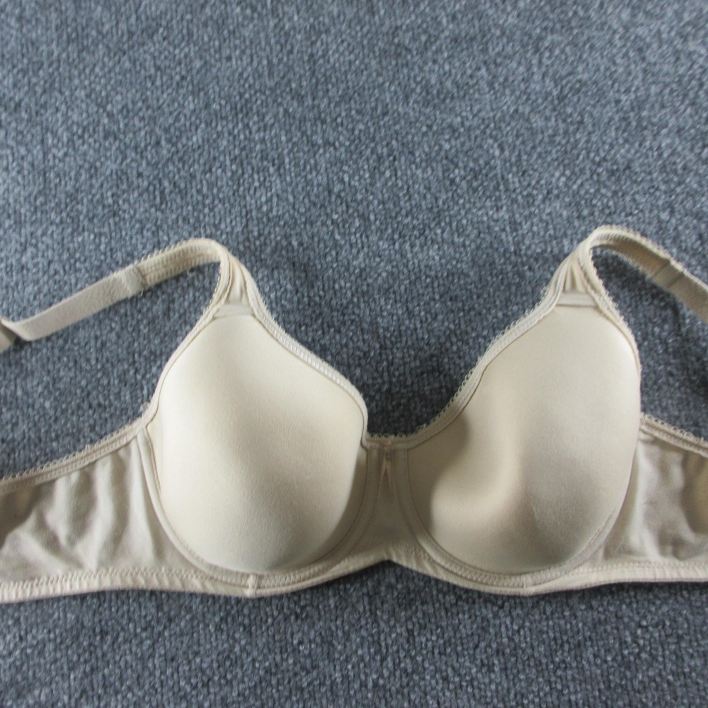 Wacoal Bra Womens 36C Beige Lightly Lined Underwire T Shirt Everyday Microfiber